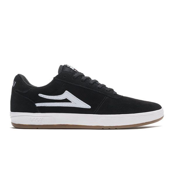LaKai Manchester XLK Black/White Skate Shoes Mens | Australia TG3-6961